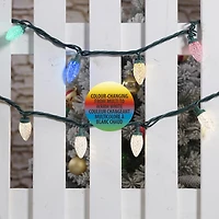Guirlandes lumineuses de Noël à 70 lumières à DEL C9 à changement de couleur, taille diamant, multicolores à blanc chaud