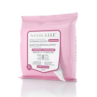 Marcelle Biodegradable and Recyclable Hydrating Cleansing Cloths, Hydrating solution for dry skin, 25 cloths