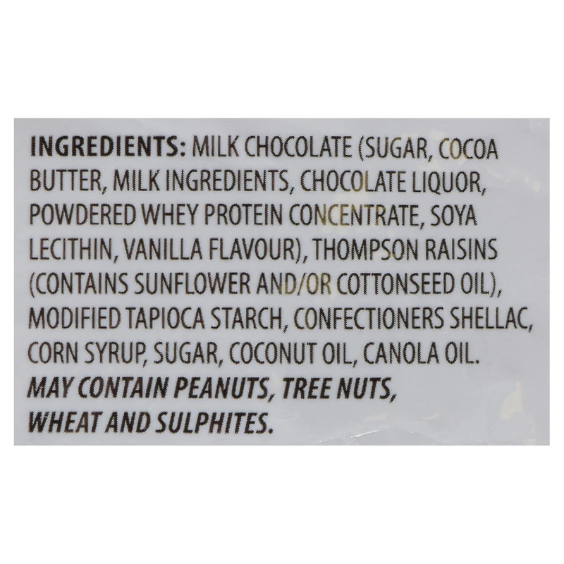Milk Chocolate Dipped Raisins, 300g