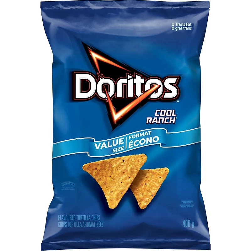 Doritos Cool Ranch Flavoured Tortilla Chips, Value Size
