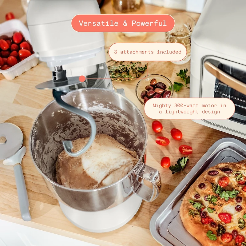 Beautiful 5.3 Mélangeur sur pied à tête inclinable Quart par Drew Barrymore Mél Sur Sup À Tête In De 5,3Qt