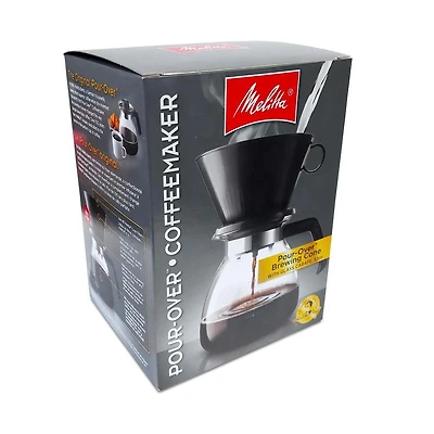 Melitta ® Pour-Over Coffee Maker with Glass Carafe
