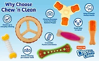 Jouet pour chien Hartz Chew 'n Clean à saveur de poulet Jouet pour chien 2 en 1