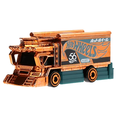 Hot-Wheels-1:64-Scale-Die-Cast-Toy-Car-or-Truck-with-Turquoise--&-Copper-Colored-Deco,-Raijin-Express