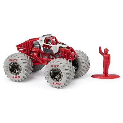 Monster Jam, Monster truck authentique Zobie en métal moulé à l'échelle 1:64, série Training Trucks