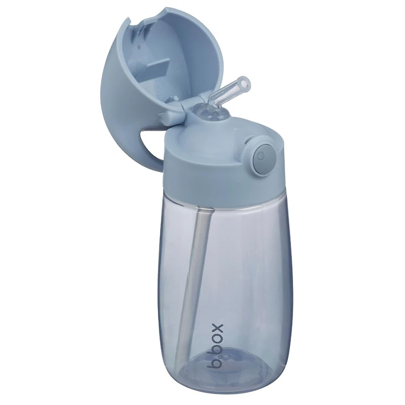 b.box - Bouteille d'eau moderne junior de 380 ml avec paille rabattable pour les tout-petits et les enfants. Anti-déversement, anti-fuite, sans BPA. Idéal pour l'école/la garderie ou la prochaine étap