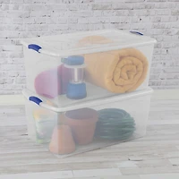 Boîte à verrou de Sterilite de 99.4L- Bleu 99,4L