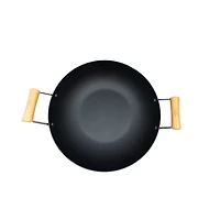Wok en fer anodisé dur Verka, Karahi (Karahi), 36 cm, Avec Couvercle