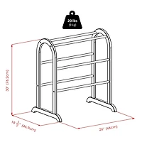 Eleanor Quilt Rack Walnut Finish