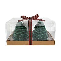 Paquet de 2 bougies d'arbre de Noël