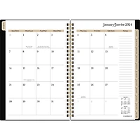 Cambridge® Small Weekly/Monthly Panthera Printed Poly Planner, Planner