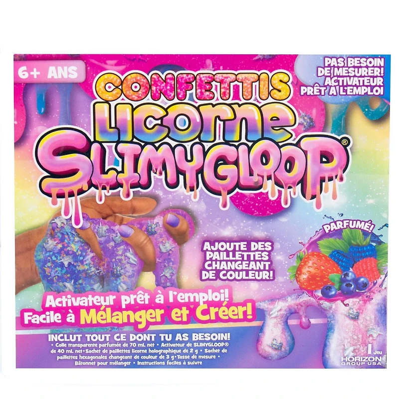 SLIMYGLOOP licorne confettis Substance gluante DIY