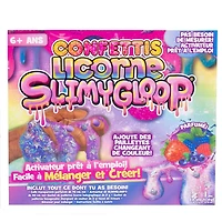 SLIMYGLOOP licorne confettis Substance gluante DIY