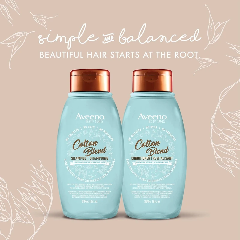 Aveeno Cotton Blend Light Moisture Sulfate-Free Conditioner