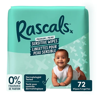 Lingettes Sensibles pour Bébés, Sans Parfum, emballage individuel Paquet de 9 Jumbo (648 lingettes) Multi-paquet (216 lingettes) Paquet simple (72 lingettes) Unisexe
