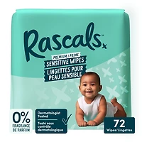 Lingettes Sensibles pour Bébés, Sans Parfum, emballage individuel Paquet de 9 Jumbo (648 lingettes) Multi-paquet (216 lingettes) Paquet simple (72 lingettes) Unisexe