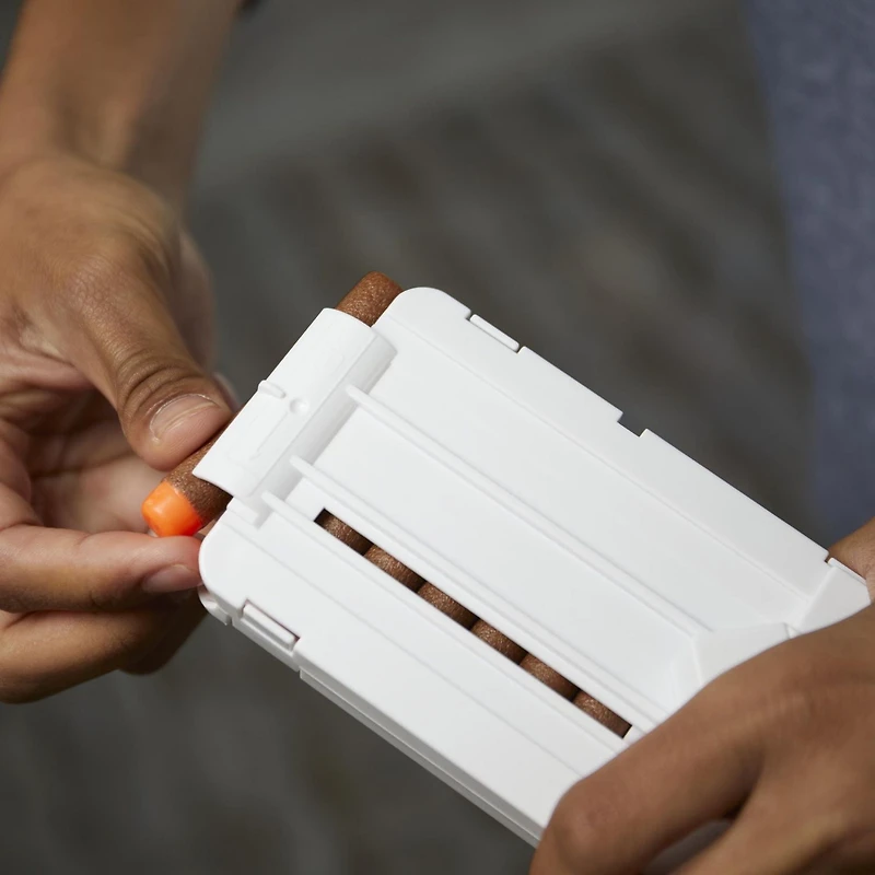 Nerf Minecraft Sabrewing Motorized Bow, Blasts Darts, Includes 8 Nerf Elite Darts, 8-Dart Clip, Design Inspired by Minecraft Bow in the Game