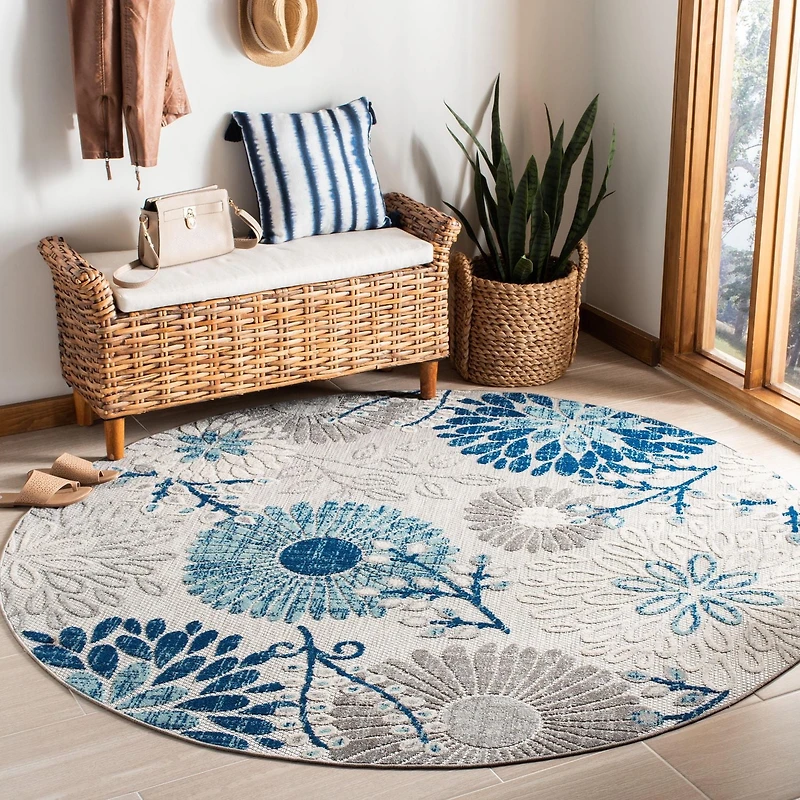 Safavieh Cabana Garnet Floral Outdoor Area Rug