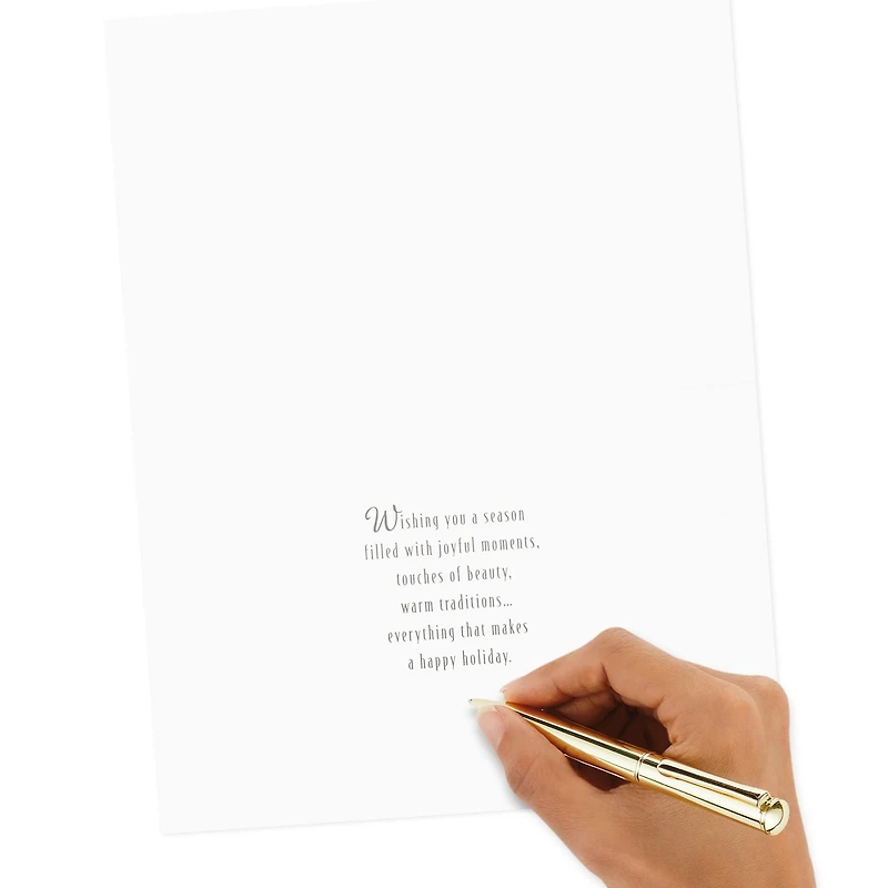 Boîte de 24 cartes de Noël Connections de Hallmark (Patinage sur un étang gelé, œuvre de Thomas Kinkade)