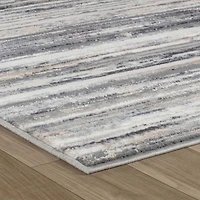 Rug Branch Atlas Lines Indoor Area Rug, Blue Grey, Abstract - Living Room, Bedroom, Dining Room, and Kitchen