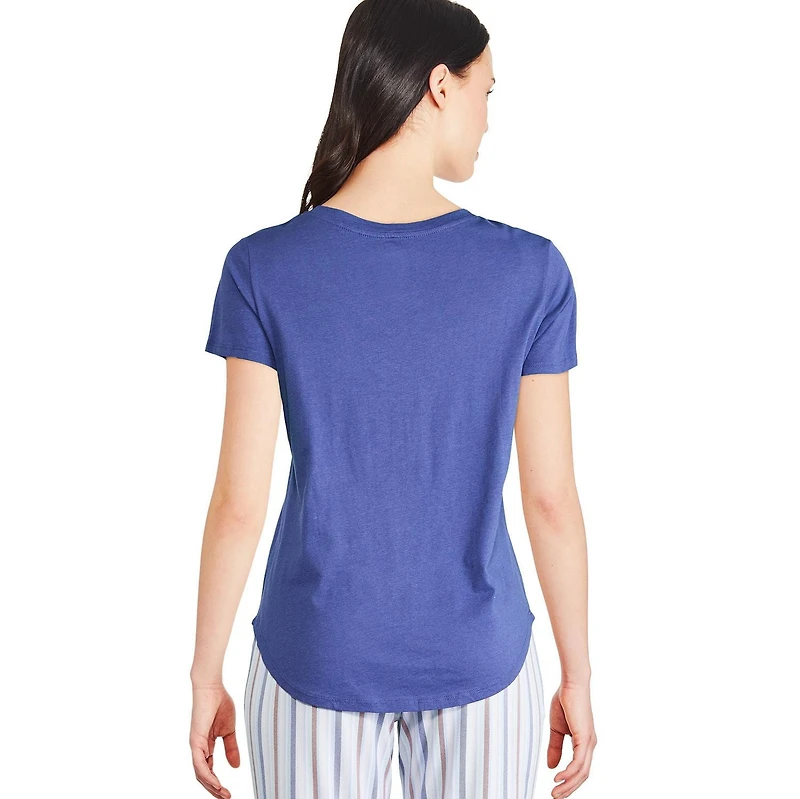 T-shirt de nuit avec encolure en V George pour femmes