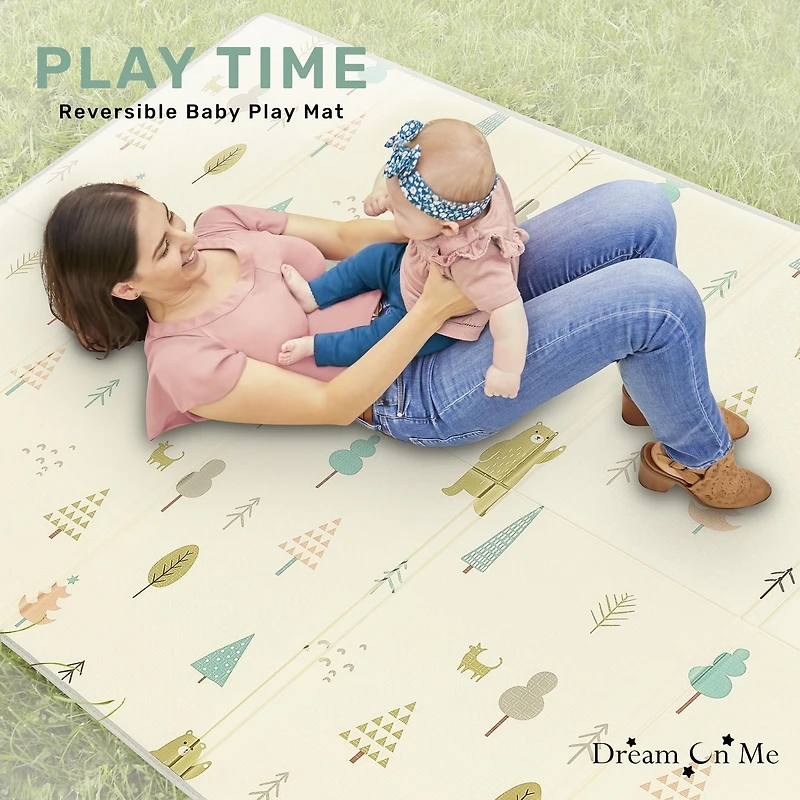 Dream On Me Play time tapis de jeu réversible pour bébé, Modèle # 460