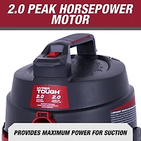Hyper Tough 7,6 Litres Polyéthylène Aspirateur Eau Et Poussière Hyper Tough 7.6L (2 Gal.) Aspirateur eau et poussières de 2,0 CV avec accessoires