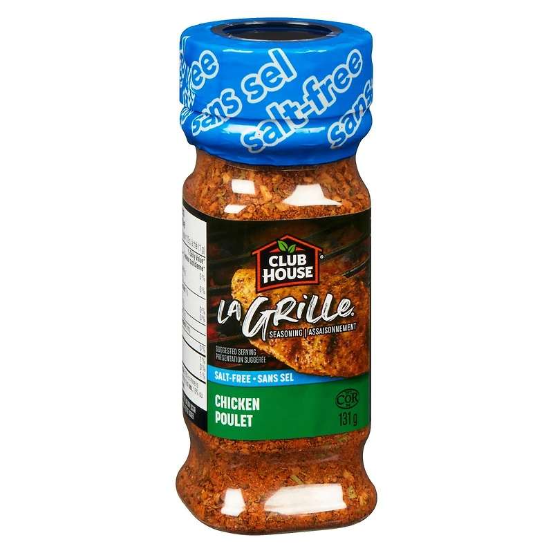 Club House La Grille Chicken Seasoning, Salt-Free, 131g