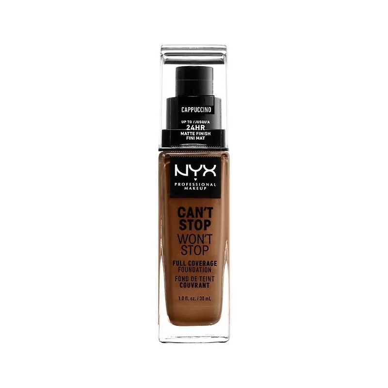 NYX Professional Makeup Can't Stop Won't Stop Fond de teint couvrance Totale, 30 mL Fond de Teint