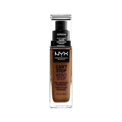 NYX Professional Makeup Can't Stop Won't Stop Fond de teint couvrance Totale, 30 mL Fond de Teint
