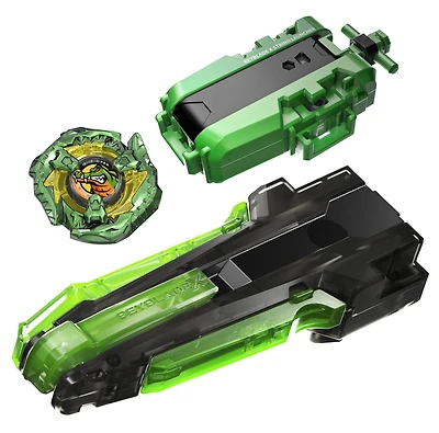 Beyblade X Deluxe String Launcher, Custom Grip & Top Set