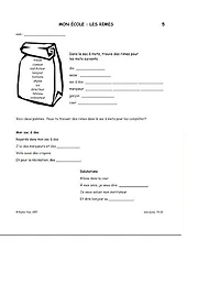 The Fsl Classroom Mon École French Reproducible Teaching Activities