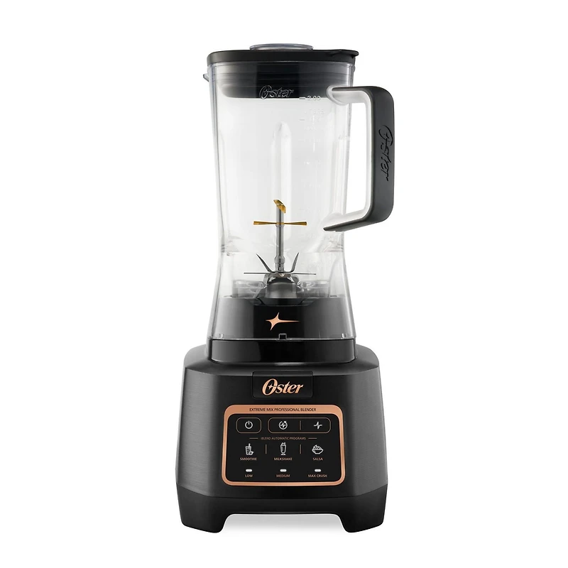 Oster Extreme Mix Blender, 1500 Watt High Speed Blender with 10-Point Blade, 8-Cup Kitchen Blender with Auto Programs