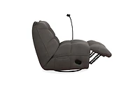 Fauteuil inclinable à bascule en tissu Ava Monaco de K-Living de avec support pour téléphone portable et poche latérale