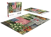 Buffalo Games - Le puzzle Americana series - Front Porch Flag - en 500 pièces
