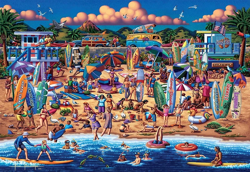 Buffalo Games - Dowdle - Surfin' USA - 2000 Piece Jigsaw Puzzle