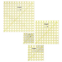 Omnigrid Règle carrée à courtepointe (4-1/2 po, 6-1/2 po, 9-1/2 po et 12-1/2 po)
