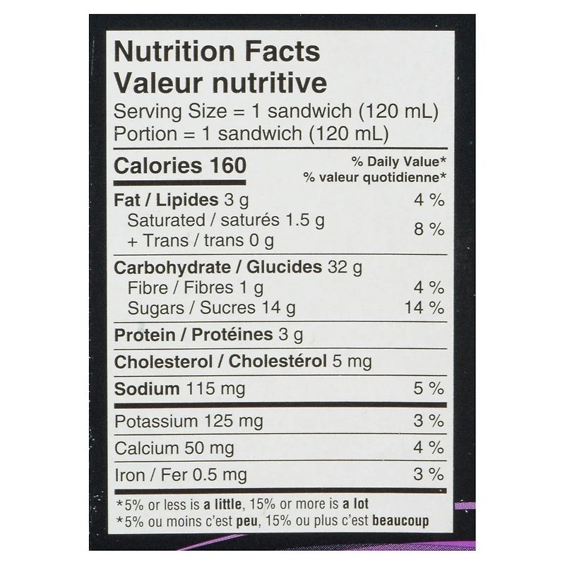 Chapman's Super Sandwich Vanilla Frozen Yogurt in a Box, 12 x 120mL