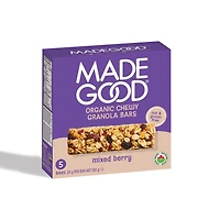 MadeGood Mixed Berry Granola Bars 5pk, 5 x 24 g