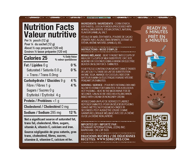 Simply Desserts - Pudding au chocolat, 48g