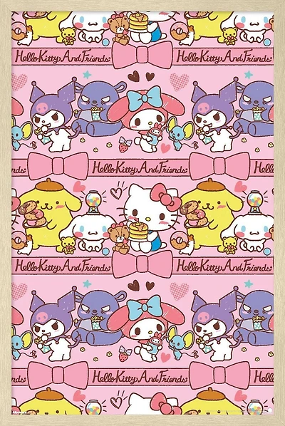 Hello Kitty and Friends: 25 Snack Time - Collage Wall Poster