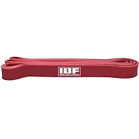 Bande de résistance IBF – Bande de musculation à forte résistance par Iron Body Fitness - Construire du muscle - Brûler les graisses - Entraînement n'importe où - Facile à utiliser - Rouge