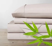 Ensemble de draps en mélange de polyester et bambou