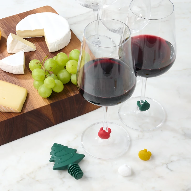 Ensemble de 5 pièces Bouchon et Marque-verres Holiday Time