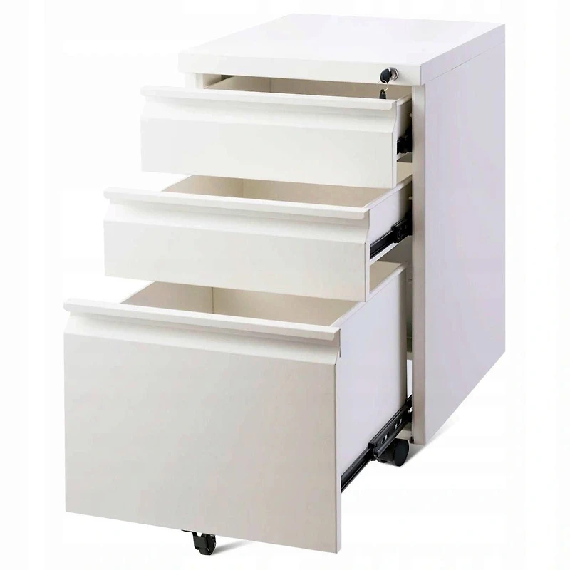 Classeur Mobile à Roulettes TygerClaw à 3 Tiroirs avec Serrure