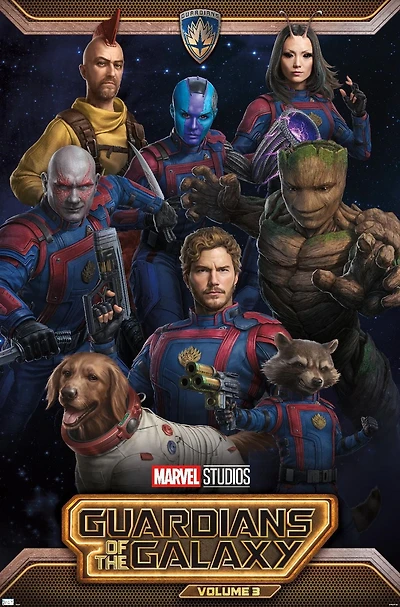 Marvel Guardians of the Galaxy Vol 3 - Group Wall Poster, 22.375" x 34"