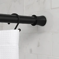 Tringle à rideau de douche à tension réglable Mainstays, 127 à 218 cm, noire