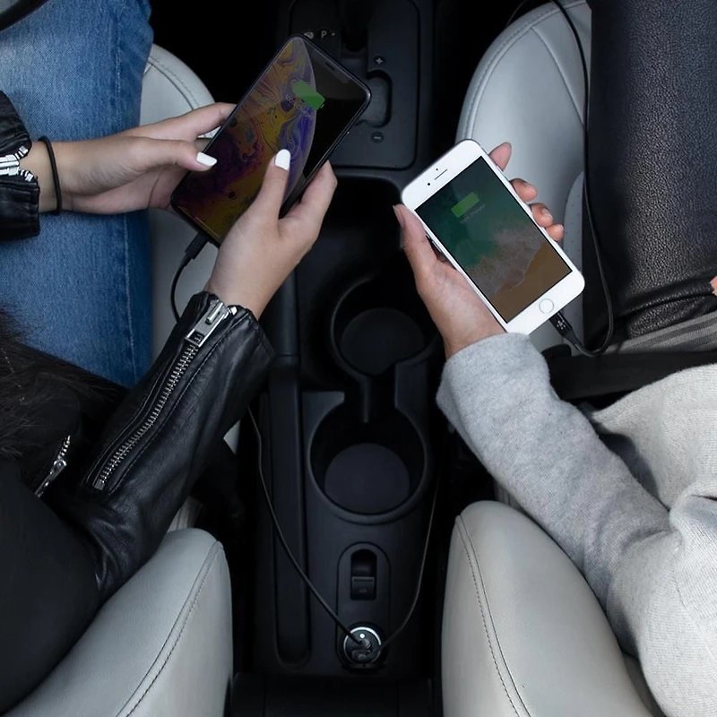 Belkin 24 Watt Dual USB Car Charger - 2 12W USB A Ports with Fast Charging for Apple iPhone 14, 14 Pro, 14 Pro Max, iPhone 13, 13 Pro, 13 Pro Max, Samsung Galaxy, AirPods & More - USB-C Charger, 24W Car Charger