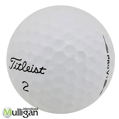 Mulligan - 36 balles de golf récupérées Titleist Prov1 2020 5A, Blanc