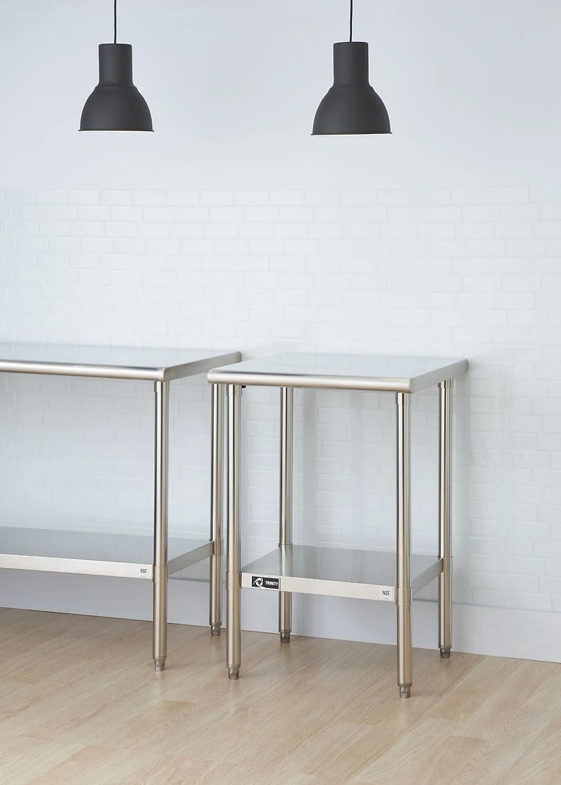 TRINITY EcoStorage™ NSF Stainless Steel Prep Table